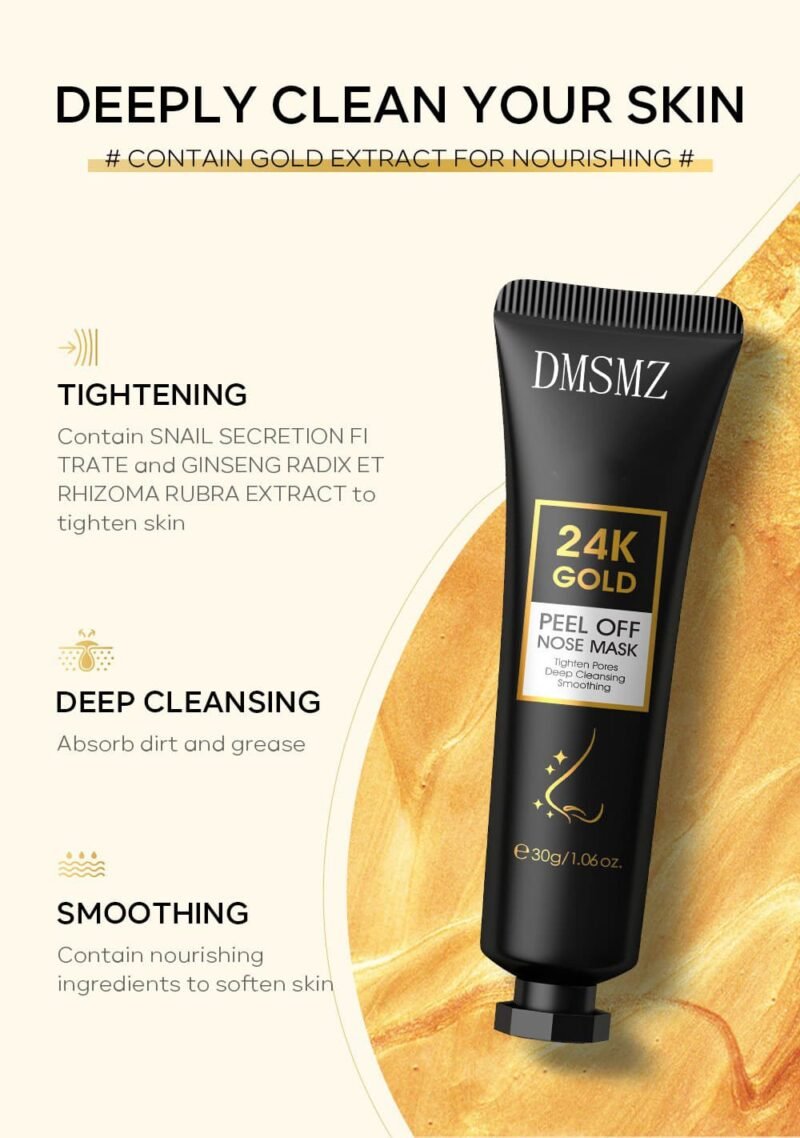 Private Label 24K Gold Peel Off Nose Mask