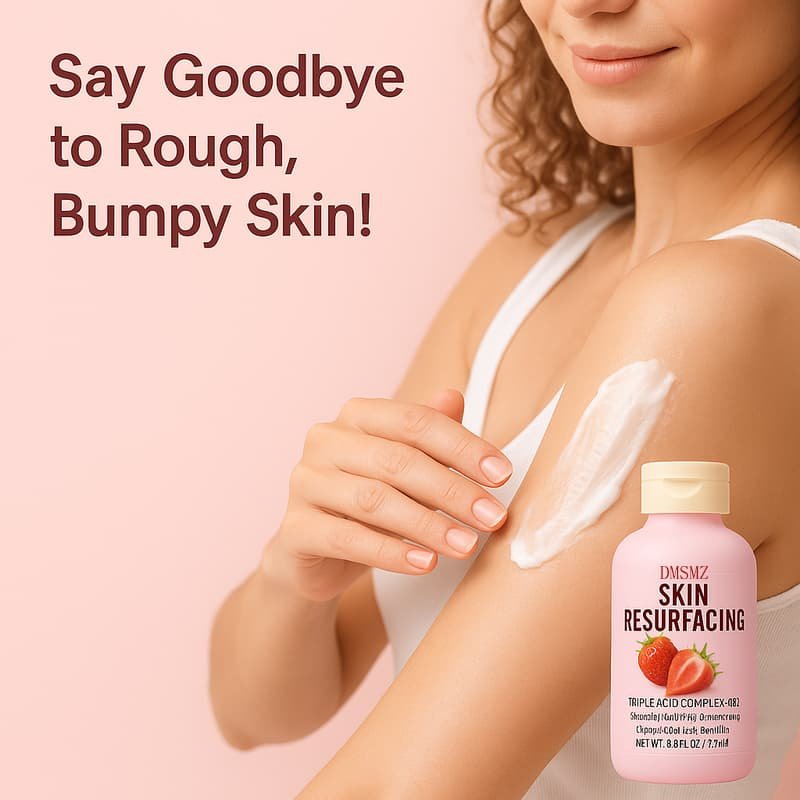 Glycolic Acid Lactic Acid Body Lotion for rough and bumpy skin care