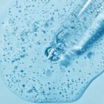 Hyaluronic acid serum texture with hydrating gel and dropper