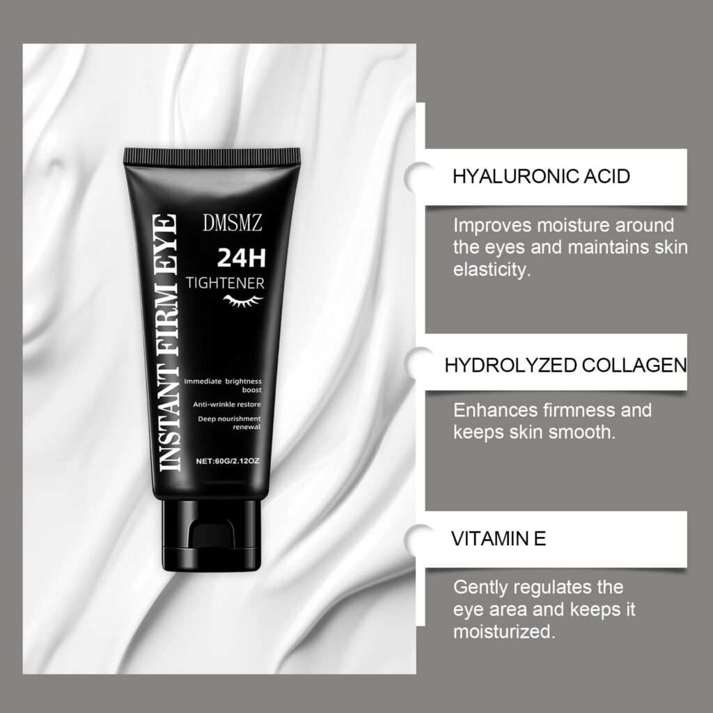 Firming Eye Cream with hyaluronic acid collagen and vitamin E