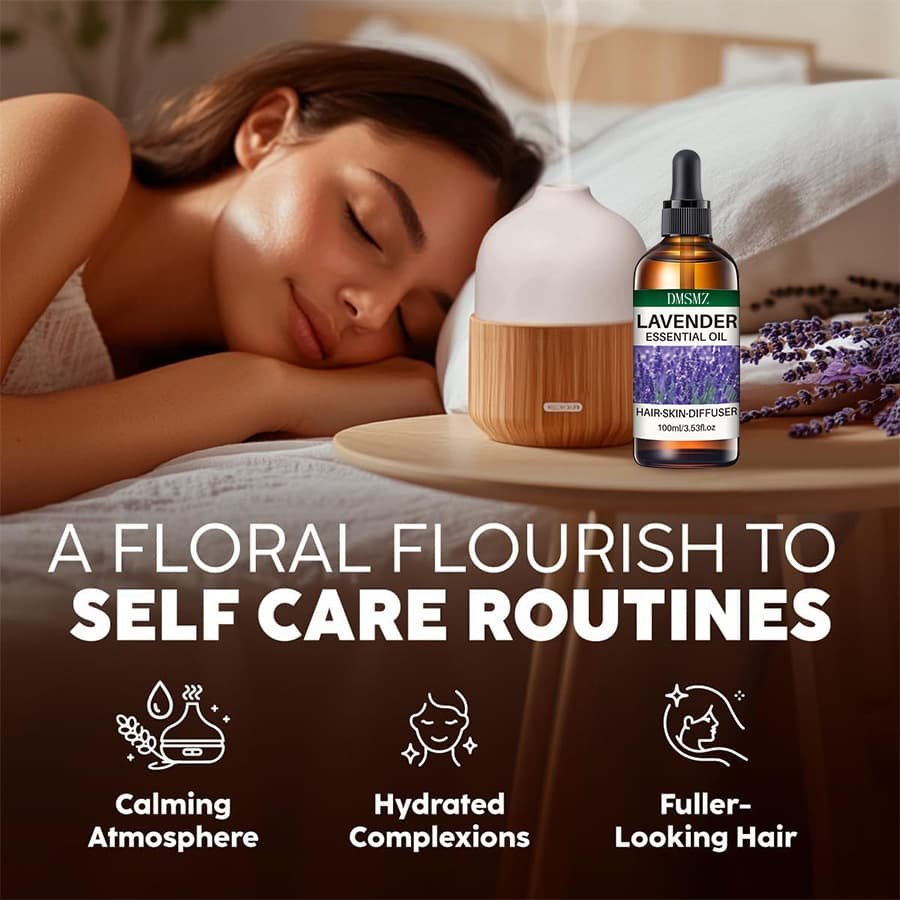 Lavender Essential Oil for aromatherapy, skin and hair care