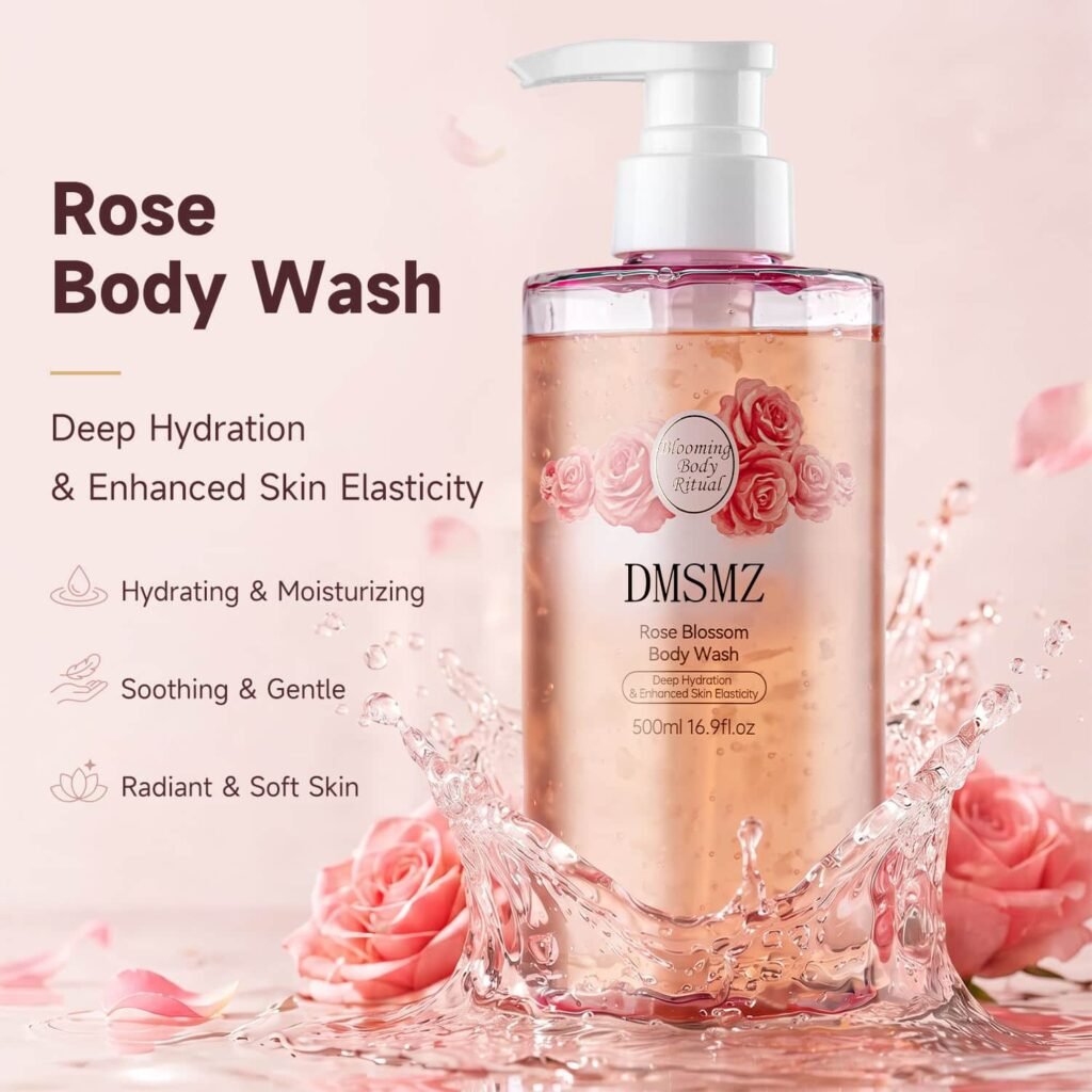 Moisturizing Rose Body Wash for hydrating and gentle care