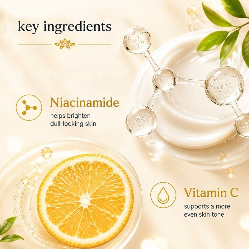 Niacinamide Vitamin C Body Lotion key ingredients for brightening body care