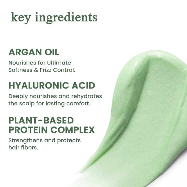 Nourishing Hair Mask with argan oil hyaluronic acid and plant protein