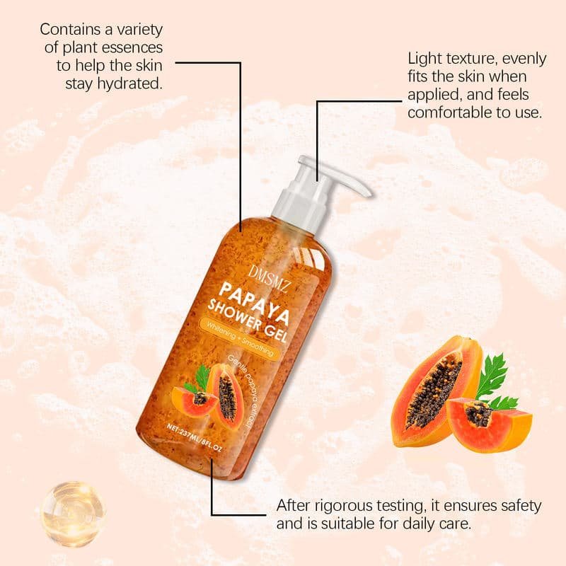 Papaya Shower Gel with gentle papaya extract