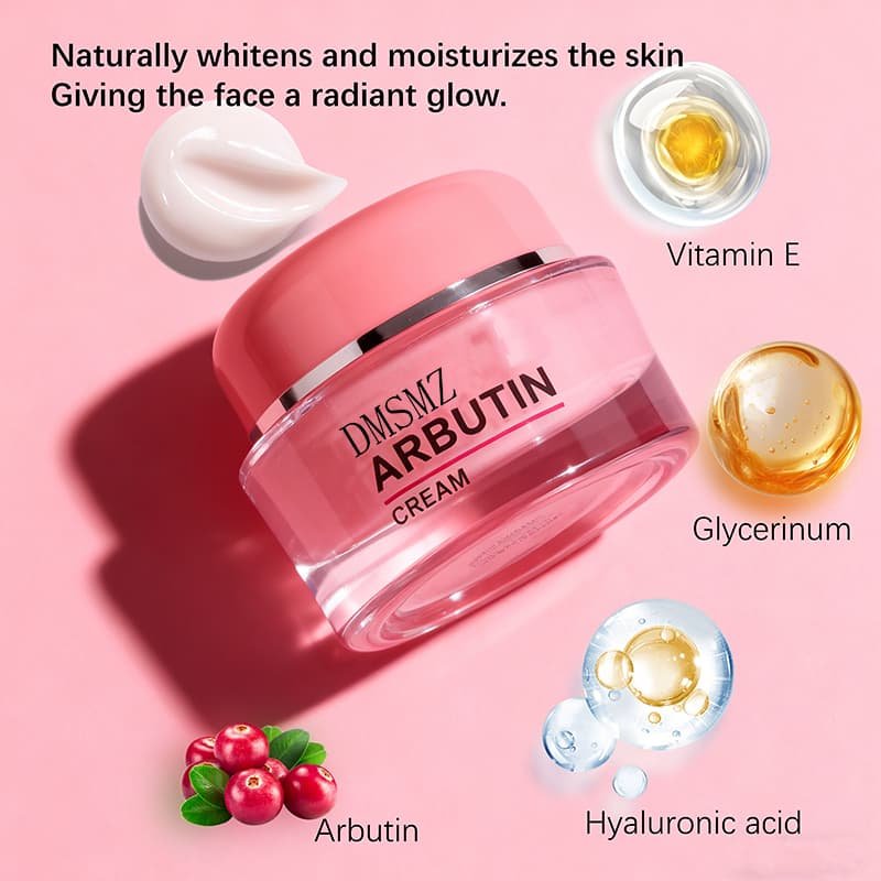 Private Label Arbutin Dark Spot Cream with Vitamin E and Hyaluronic Acid