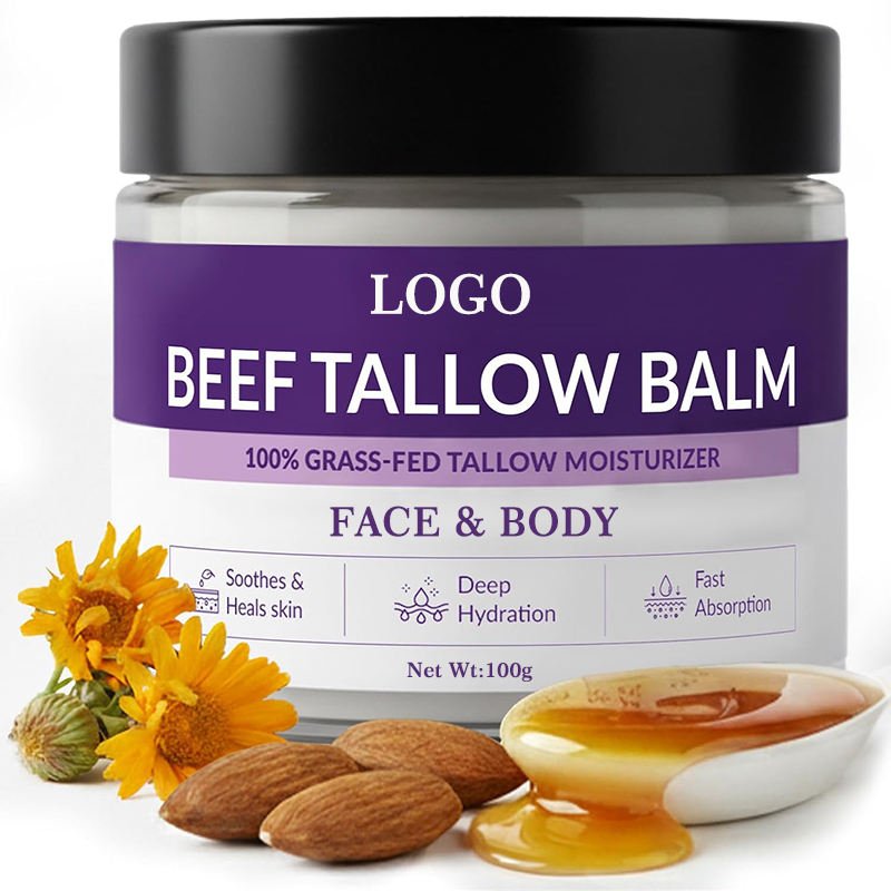 Private Label Beef Tallow Moisturizing Cream for face and body care