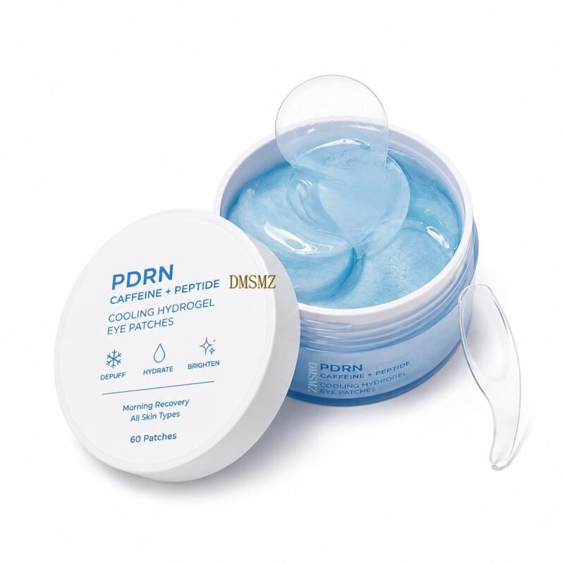 Private Label Caffeine Peptide Eye Patches in cooling hydrogel