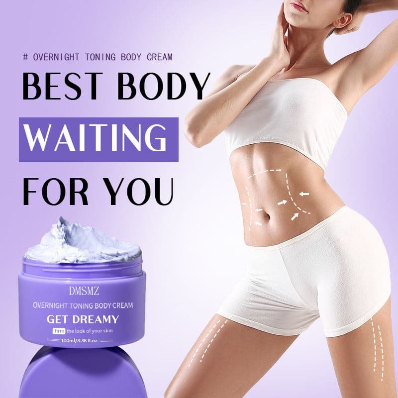 Private Label Firming Body Cream in purple 100ml jar