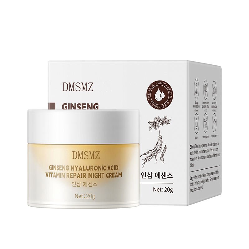 Private Label Ginseng Repair Night Cream in 20g jar and box