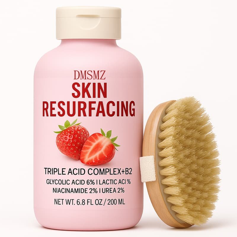 Private Label Glycolic Acid Lactic Acid Body Lotion for exfoliating and resurfacing body care