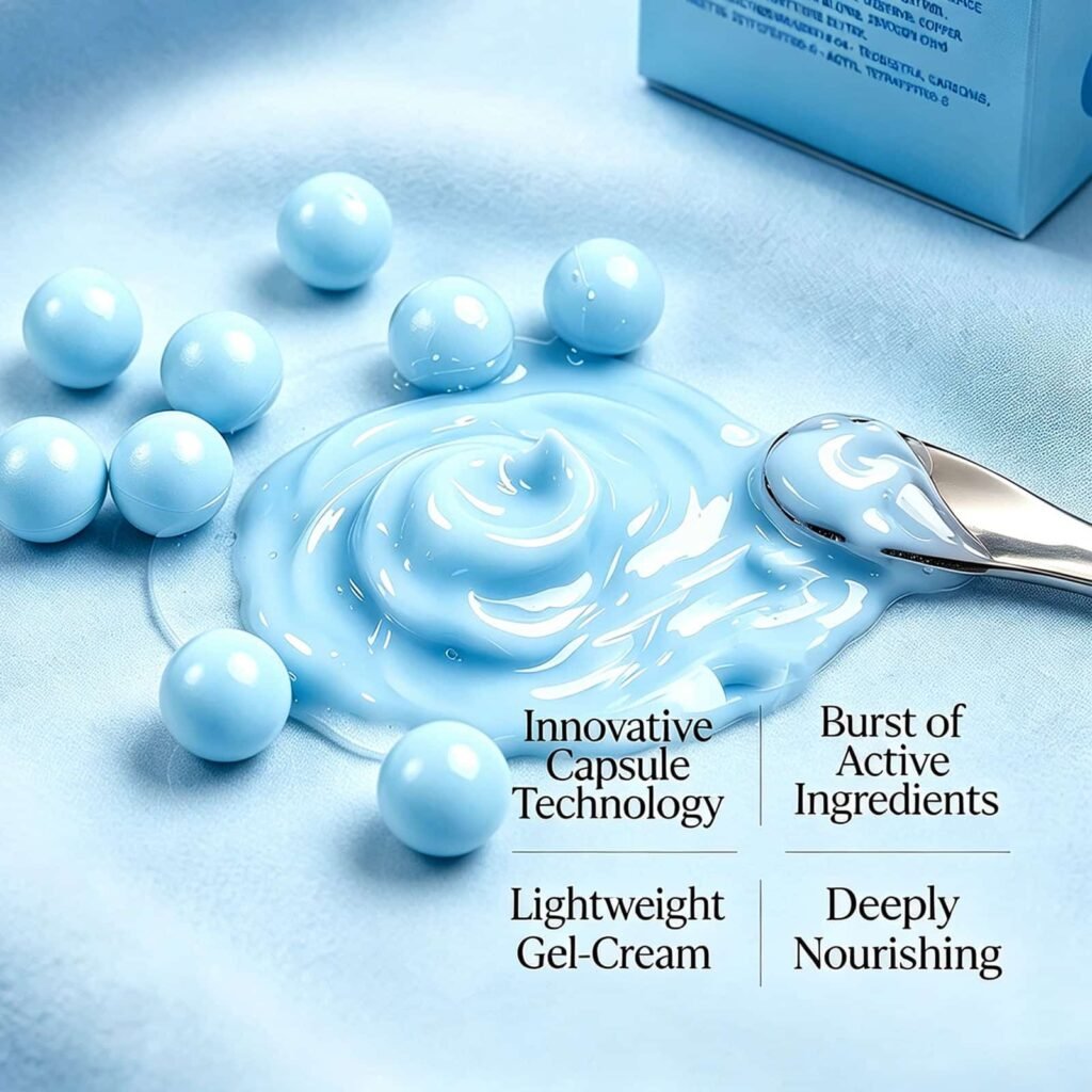 PDRN Plumping Cream with capsule gel-cream texture
