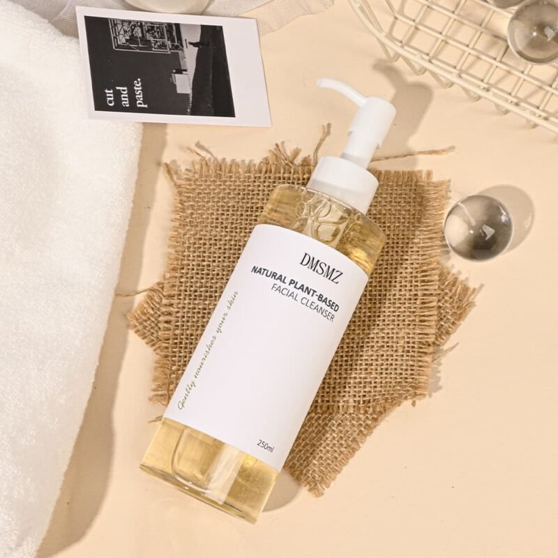 Private Label Plant-Based Facial Cleanser in 250ml pump bottle