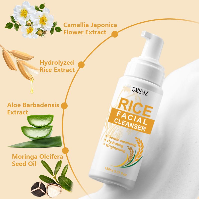 Rice Cleansing Mousse with rice and botanical extracts