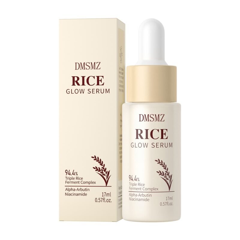 Private Label Rice Glow Serum for brightening and moisturizing skin care