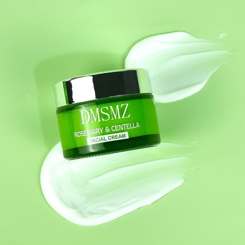 Private Label Rosemary Face Cream with creamy moisturizing texture