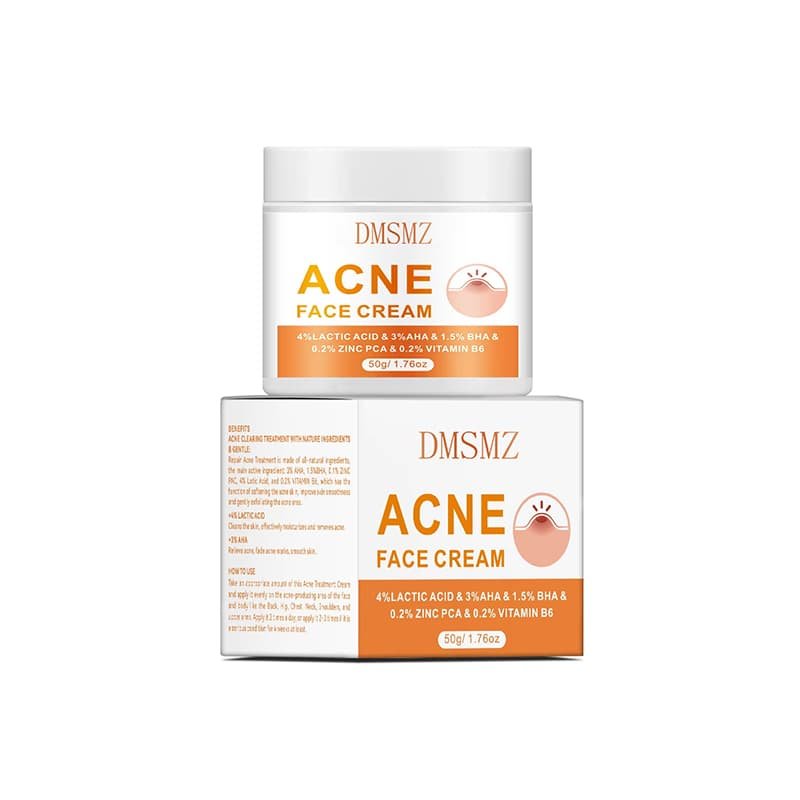 Private Label Salicylic Acid Acne Cream in 50g packaging
