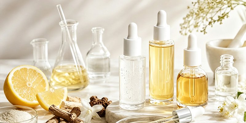 Skincare jars, tubes and pumpsprepared for packagingcompatibility review