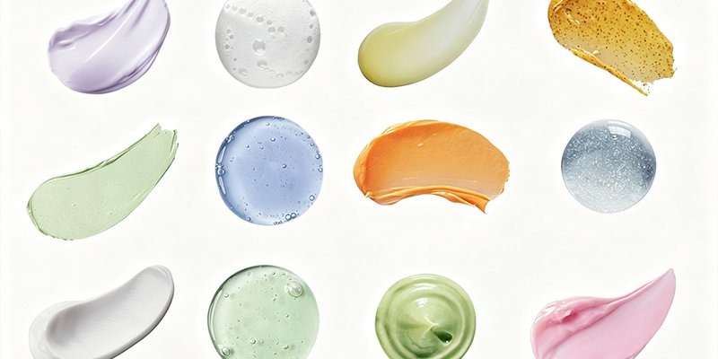 Quality control comparison between finished skincare batch and approved golden sample