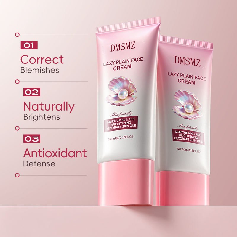 Lazy Plain Face Cream for brighter-looking skin, smoother complexion and cosmetic blemish coverage