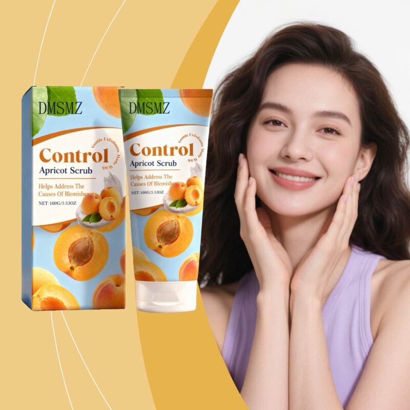 private-label-apricot-facial-scrub-hero Private Label Apricot Facial Scrub in a 100g tube with matching box