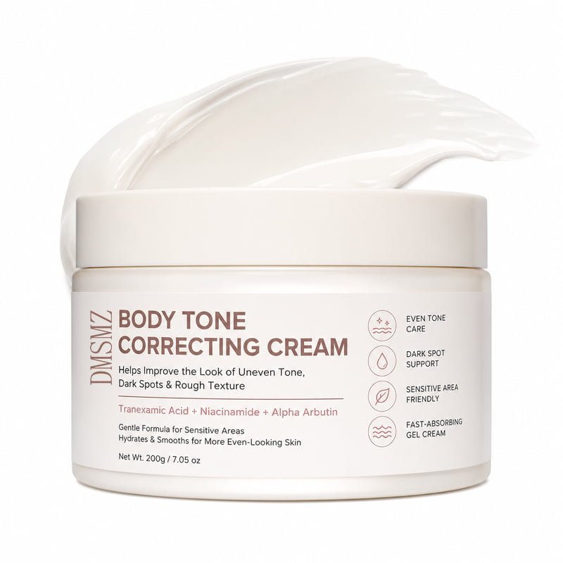 Private Label Body Tone Correcting Cream in 200g jar for uneven-looking body skin tone